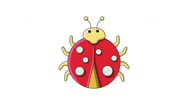 Animation forms a beetle icon