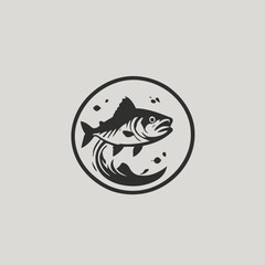 Fish Logo EPS Format Design Very Cool