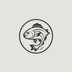 Fish Logo EPS Format Design Very Cool
