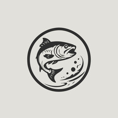 Fish Logo EPS Format Design Very Cool