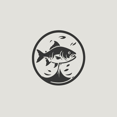 Obraz premium Fish Logo EPS Format Design Very Cool
