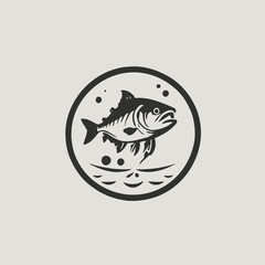 Fish Logo EPS Format Design Very Cool