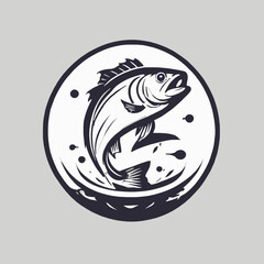 Fishing Logo EPS Format Design Very Cool