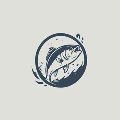 Fishing Logo EPS Format Design Very Cool