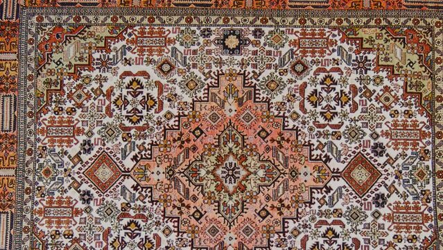 Close-up view of  persian rug