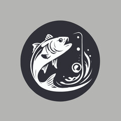 Fishing Logo EPS Format Design Very Cool