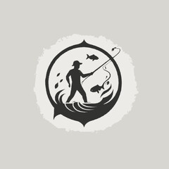 Fishing Logo EPS Format Design Very Cool