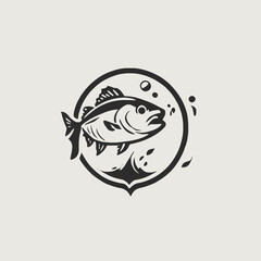 Fishing Logo EPS Format Design Very Cool