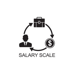 salary scale icon , business icon