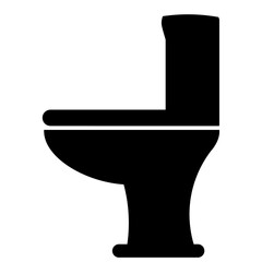 Commode sign. Toilet or bathroom. Washroom. Flat Gray vector. Black and white Illustration. Service product brand place. Board banner door label display. App icon.