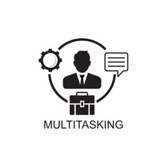 multitasking icon , business icon vector
