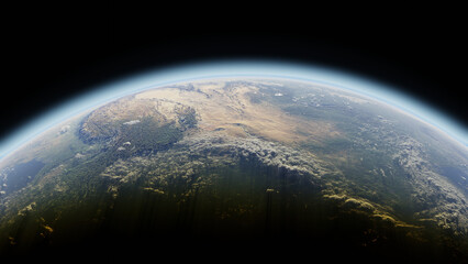 Earth in space (8K)