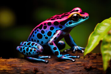 colorful rainforest poison dart frog