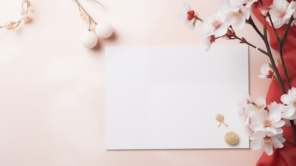 Wishing You Luck and Joy: Blank Postcard for Chinese New Year
