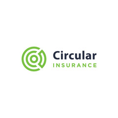 Circular Initial Letter CI IC with Modern Geometric Lines For Business Brand Inspiration Logo Design