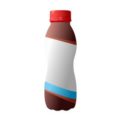 Protein drink bottle in realistic vector illustration. Top choice editable graphic resources for many purposes.