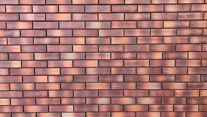 Brick wall with beautiful gradation