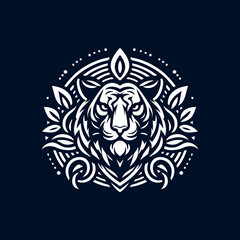 Tiger logo line art design inspiration
