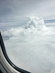 Clouds as seen from airplane window