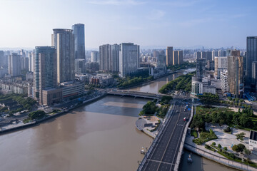Fototapeta na wymiar Aerial Photography of Ningbo Old Town Impression