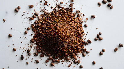 Naklejka premium Grilled coffee beans 