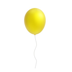 3d yellow celebration balloon, 3d colorful balloon, fly balloon 3d