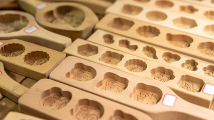 Chinese style dessert wooden mold..