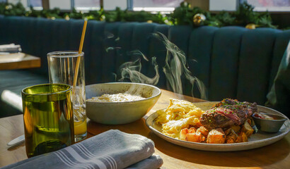 Hearty Steak and Eggs Brunch