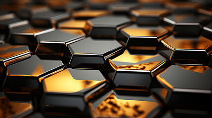 Obraz premium background of hexagons