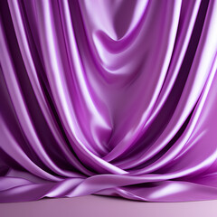 Obraz premium abstract elegant luxurious background of purple gradient silk drapery