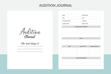 Audition Journal Kdp Interior