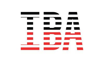 IBA three initial letter iconic line negative space minimal logo design vector template. monogram, abstract, wordmark, business, typography, minimalist, brand, company, flat, modern, unique, simple