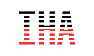 IHA three initial letter iconic line negative space minimal logo design vector template. monogram, abstract, wordmark, business, typography, minimalist, brand, company, flat, modern, unique, simple