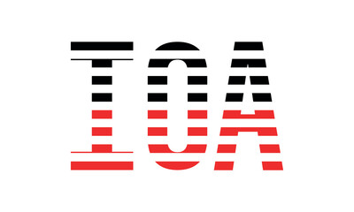 IOA three initial letter iconic line negative space minimal logo design vector template. monogram, abstract, wordmark, business, typography, minimalist, brand, company, flat, modern, unique, simple