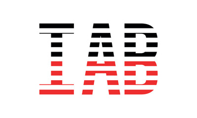 IAB three initial letter iconic line negative space minimal logo design vector template. monogram, abstract, wordmark, business, typography, minimalist, brand, company, flat, modern, unique, simple