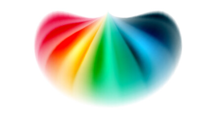 Color mixing liquid rainbow shape background