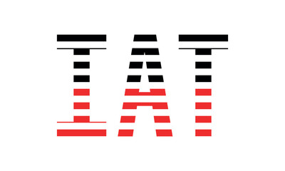 IAT three initial letter iconic line negative space minimal logo design vector template. monogram, abstract, wordmark, business, typography, minimalist, brand, company, flat, modern, unique, simple