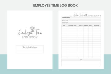 Employee Time Log Book Kdp Interior