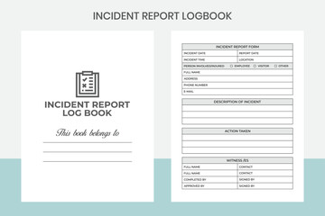 INCIDENT REPORT LOGBOOK Kdp Interior