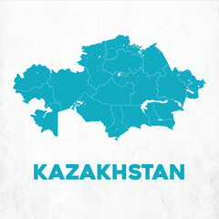 Detailed Kazakhstan Map