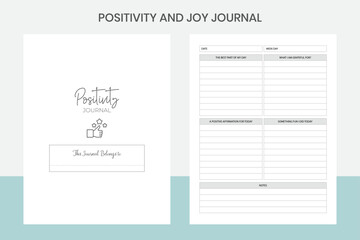 Positivity and Joy Journal Kdp Interior