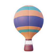 3d colorful hot air balloon
