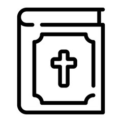 bible line icon