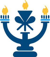 Happy hanukkah design element
