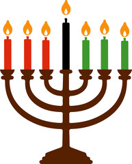 Happy Kwanzaa design element, Kwanzaa day creative concept ornament decoration