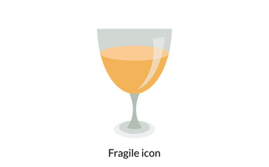 Fragile icon. Light Regular And Bold style design isolated on white background.