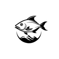 simple Fish icon vector illustration