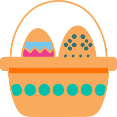 Happy Easter day design element

