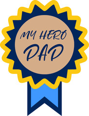 Happy fathers day design element, happy father's day element