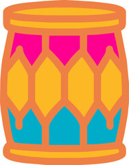 Happy holi festival design element, holi festival design concept decoration	
